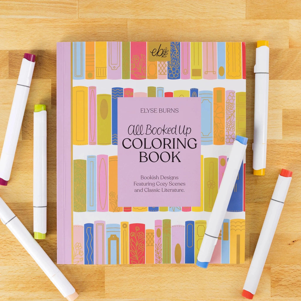 All Booked Up Coloring Book | Bookish & Reading