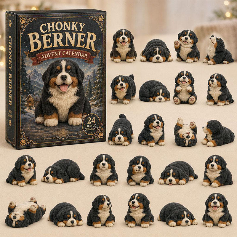 🎁24 Days Bernese Acrylic Ornament Advent Calendar