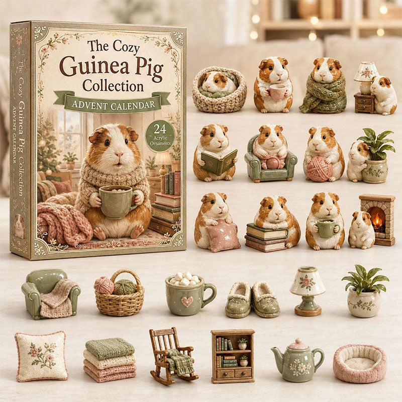 🎁🐹24 Days Guinea Pig Acrylic Ornament Advent Calendar