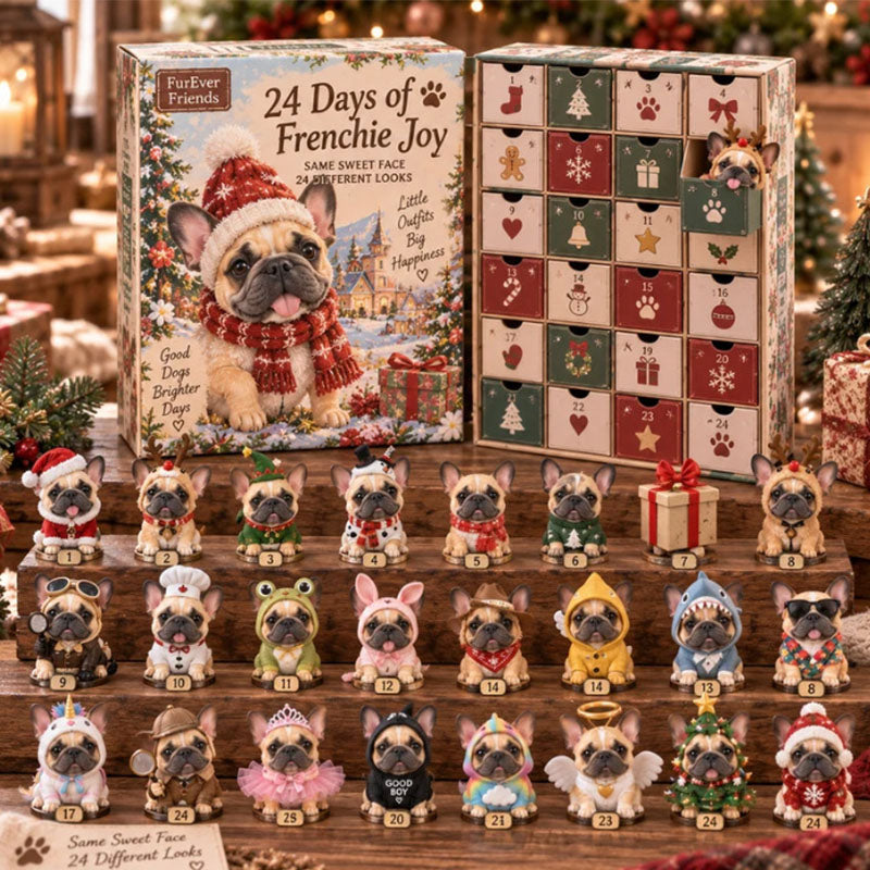 🎁24 Days Sport Dog Acrylic Ornament Advent Calendar