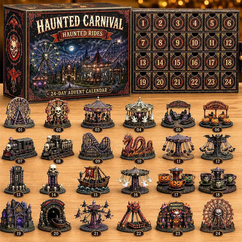 🎁24 Days Halloween Theme Acrylic Ornament Advent Calendar