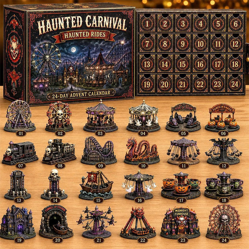 🎁24 Days Halloween Theme Acrylic Ornament Advent Calendar