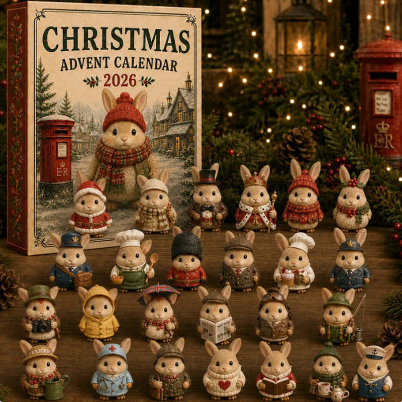 🎁🐇24 Days Bunny Acrylic Ornament Advent Calendar