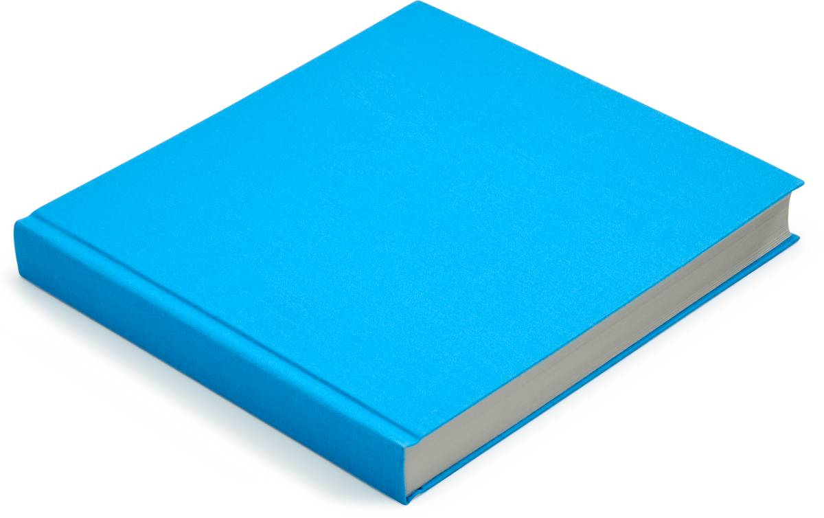 Square Japanese Cloth Bound Sketchbook, Sky Blue