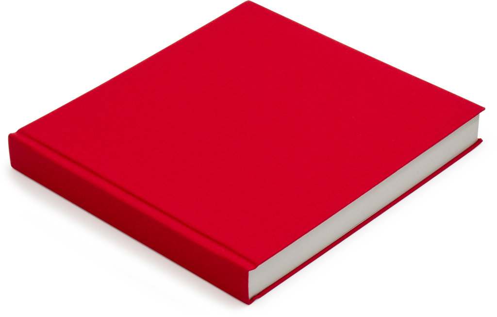 Square Japanese Cloth Bound Sketchbook, Red