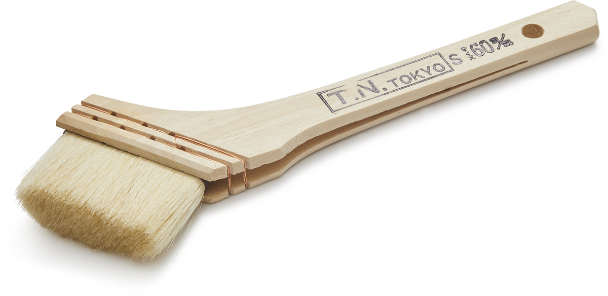 Natural Bristle Japanese Craft Paint Brush, No.2 Angled