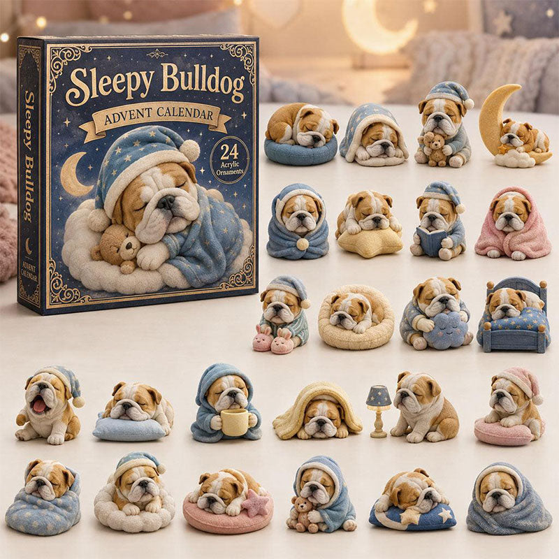 🎁24 Days Sport Dog Acrylic Ornament Advent Calendar