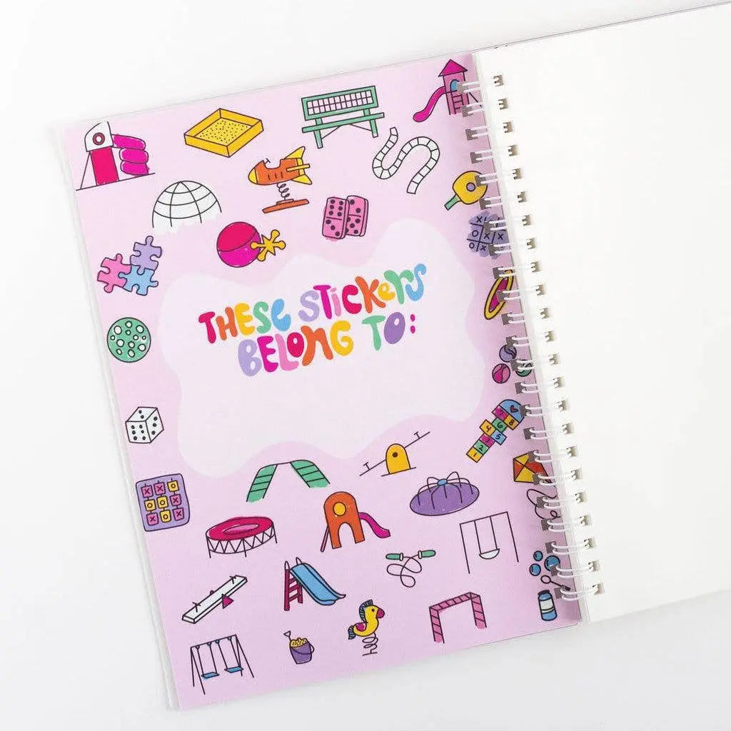 Sticker Playground Album – Playful Reusable Sticker Book