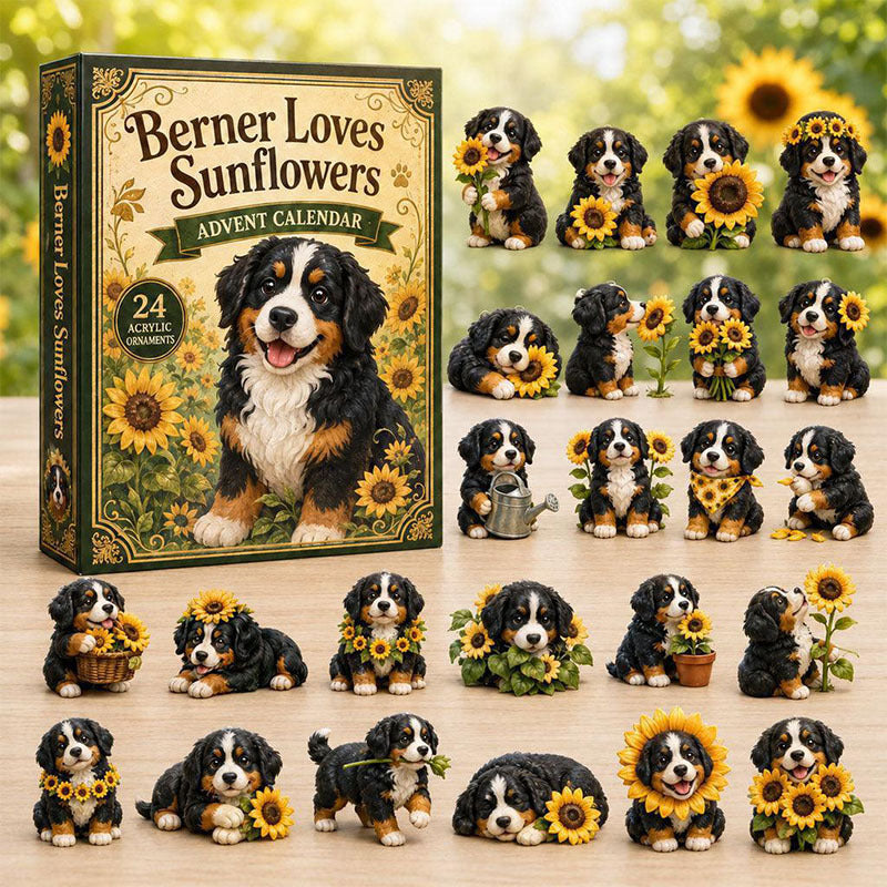 🎁24 Days Bernese Acrylic Ornament Advent Calendar