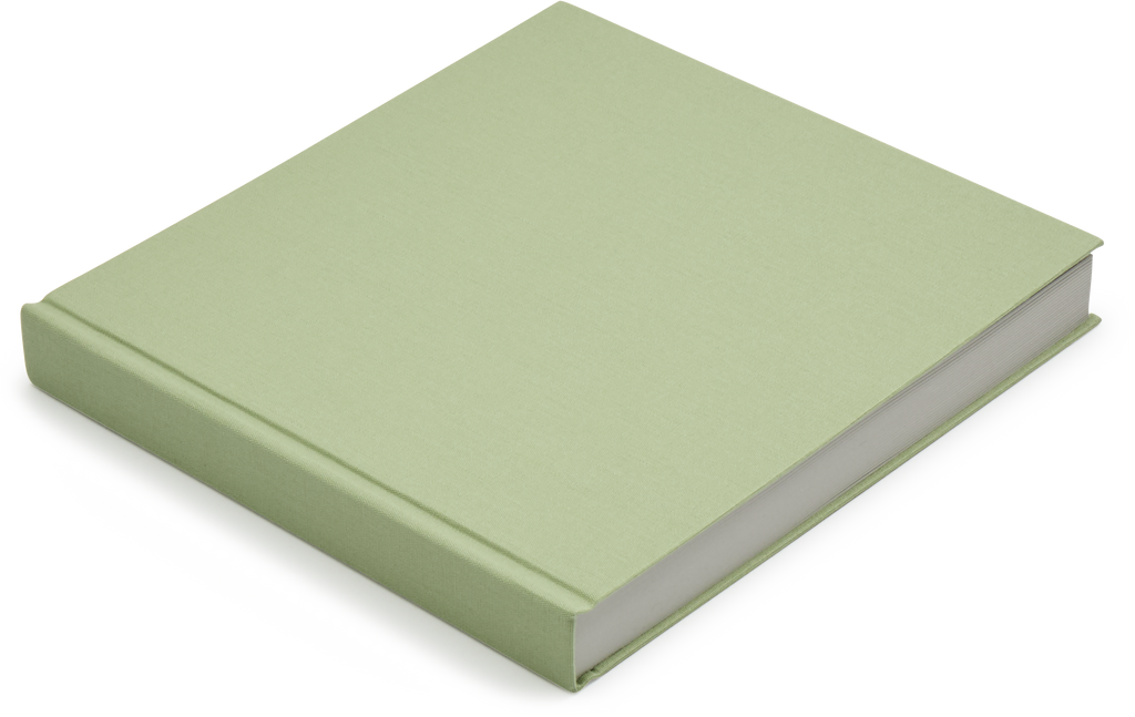 Square Japanese Cloth Bound Sketchbook, Sage