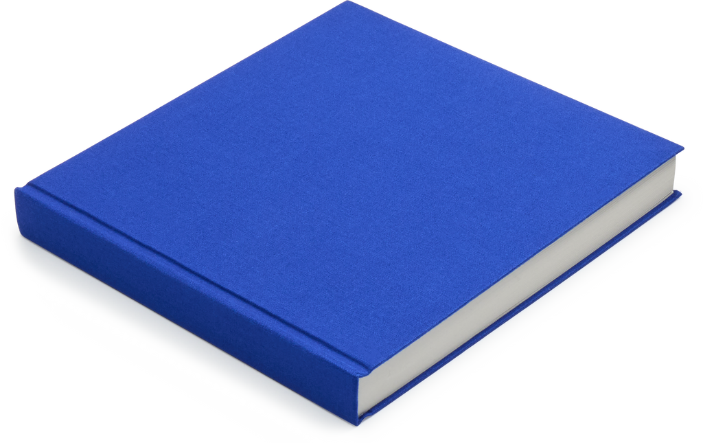 Square Japanese Cloth Bound Sketchbook, Royal Blue