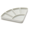 Japanese Fan Shaped Bone China Ceramic Palette
