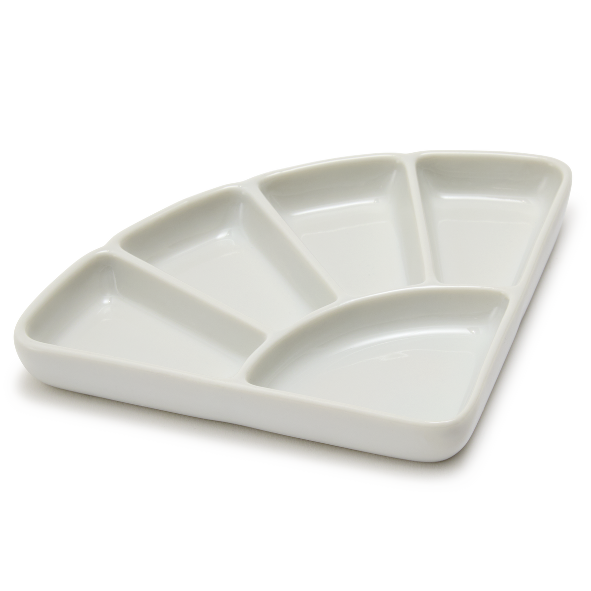 Japanese Fan Shaped Bone China Ceramic Palette
