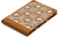 Sewn Bound Woodblock Pocket Sketchbook, Trellis Brown