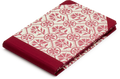 Sewn Bound Woodblock Pocket Sketchbook, Red Carnations
